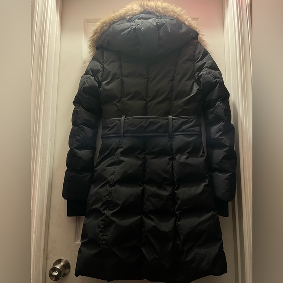 Mackage ADALI fitted winter down coat with hood and fur trim - Picture 3 of 9